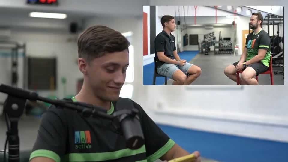 Fotograma de la entrevista de Cristian